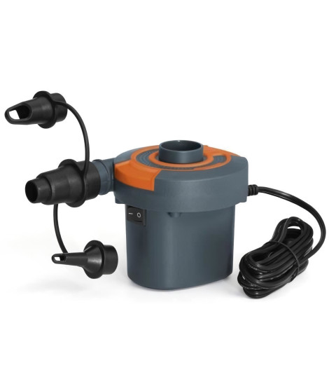 Occasion-BESTWAY Pompe a air électrique / gonfleur Sidewinder branchement secteur et allume-cigares - 490 L/mn
