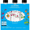 Occasion-SODASTREAM Pack de 3 bouteilles de gazéification grand modele - Motif de bouteilles aléatoires