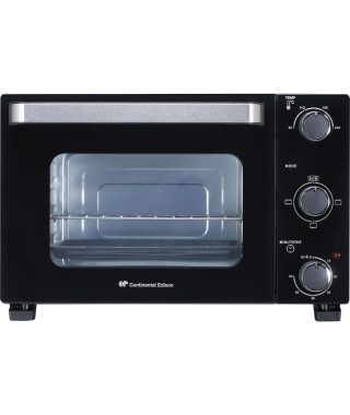 Occasion-CONTINENTAL EDISON CEMF22B - Minifour électrique 22L noir - 1300W - Rotissoire, Convection naturelle