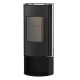 POELE BOIS SOLZAIMA PA1054G027 AMBER PORTE VERRE