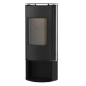 POELE BOIS SOLZAIMA PA1054G027 AMBER PORTE VERRE