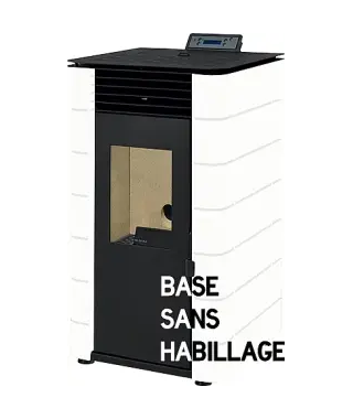POÊLE GRANULÉS E100 7KW ETANCHE BASE SANS HABILLAGE