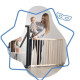 Occasion - Badabulle Deco Pop Bois Barriere de Sécurité Extensible Fixation Pression & Vis (63,5 - 106cm)
