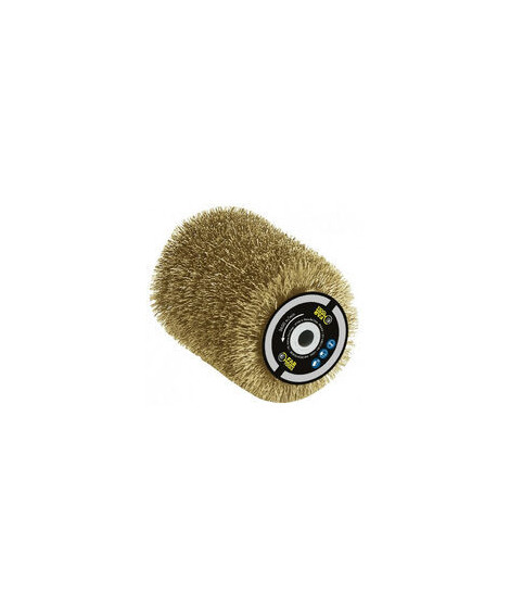 Occasion - Brosse fil laitonné 0,3mm Ø80mm - FARTOOLS - pour décaper/dégriser le bois, le métal ou la pierre