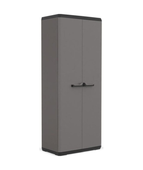 Occasion - Armoire de rangement - KETER - Più - 3 tablettes réglables - Gris / Noir