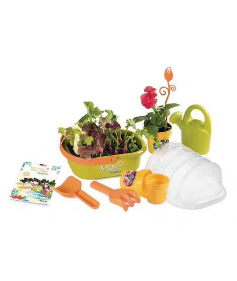 Occasion - SMOBY - Silence ça Pousse Mini serre avec pognée + accessoires - Fabrication française