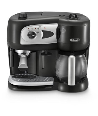 Occasion - Machine Expresso combiné pompe - DELONGHI - BCO261B.1 - 15 bars - Dosettes et Café moulu - Noir et blanc