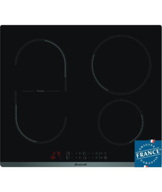 Occasion -Table de cuisson induction - 4 zones - 3600 W - L 58 x P51 cm -  Revetement verre - Noir  BRANDT BPI6427B -