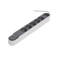 Occasion - CHACON Bloc multiprise parafoudre avec interrupteur 6 prises 16A 1,5m gris