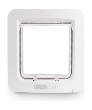 Occasion - SUREFLAP Grande chatière a puce électronique Connect - Blanc - Pour chat et chien