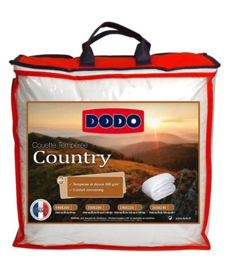 Occasion -DODO Couette tempérée Country - 140 x 200 cm - Blanc