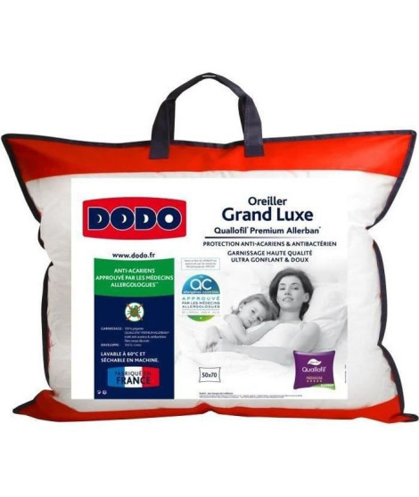 Occasion -DODO Oreiller Grand luxe Quallofil Allerban 50x70cm