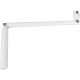 Occasion -Manivelle seule - En acier laqué blanc - Sortie ronde : Ø 12 mm