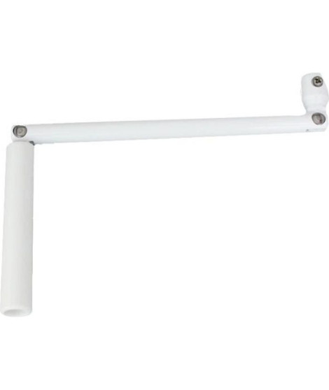 Occasion -Manivelle seule - En acier laqué blanc - Sortie ronde : Ø 12 mm