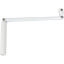 Occasion -Manivelle seule - En acier laqué blanc - Sortie ronde : Ø 12 mm