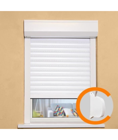Occasion -Volet roulant recoupable - PVC - Manuel a sangle - L 100 x H 120 cm