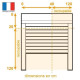Occasion -Volet roulant recoupable - PVC - Manuel a sangle - L 100 x H 120 cm