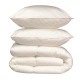 Occasion - Pack linge de lit Microfibre - 1 Couette chaude 220x240 cm + 2 Oreillers 60x60 cm blanc