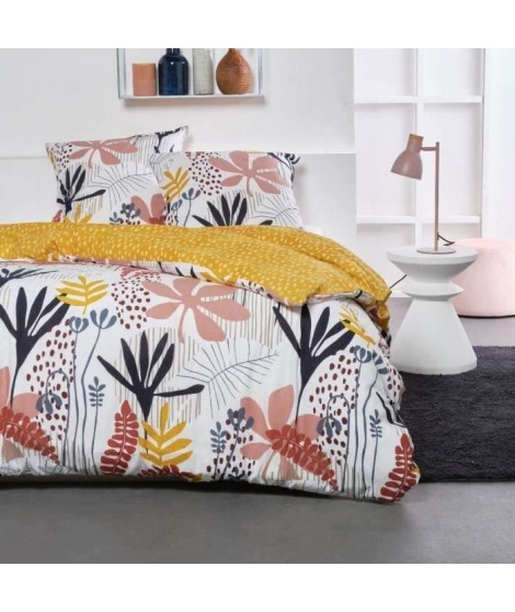 Occasion - Parure de lit - TODAY Sunshine - 240x220 cm - 2 personnes - coton imprimé floral