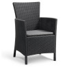 Occasion - Chaise de salle a manger de jardin Iowa - Keter - Gris - Fauteuil en résine de synthese - Design - Adulte