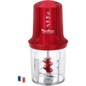 Occasion - MOULINEX Mini Hachoir Électrique Multi Moulinette 3en1, Hacher, Mixer, Émulsionner, 2 Vitesses, 500 W, Rouge AT714G32