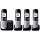 Occasion - PANASONIC - KXTG6824FRB - Téléphone numérique sans fil - Gris et noir