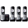 Occasion - PANASONIC - KXTG6824FRB - Téléphone numérique sans fil - Gris et noir