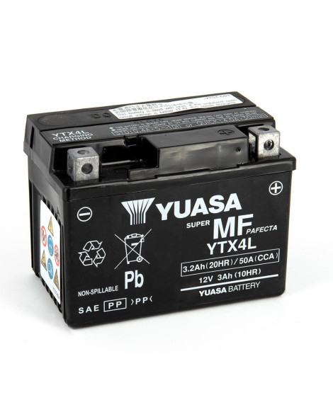 Occasion - Batterie YTX4l SLA - AGM - Sans Entretien - Prête à l'emploi.