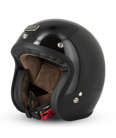 Occasion -Casque Jet Cafe Racer S250 Noir Pailleté  Brillant - Taille XL