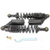 AMORTISSEUR ARRIERE NOIR A GAZ UNIVERSEL  L : 330mm (LA PAIRE)  SE MONTE SUR ARCHIVE / TNT MOTOR CITY 50 /125CC