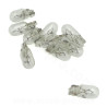 AMPOULE / LAMPE STANDARD 12V 5W CULOT W2.1 x 9.5D NORME W5W T10 WEDGE BLANC (CLIGNOTANT) ( VENDU BOITE DE 10PCS )