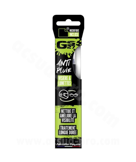 ANTI-PLUIE GS27 VISIÈRE & LUNETTES 75 ML + MICROFIBRE 12 X 12