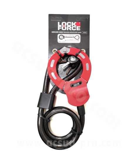 ANTIVOL A MENOTTE LOCKFORCE MERCURE CABLE 1 m Ø15