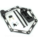 ANTIVOL VELO ARTICULE A CLE LOCK FORCE GRENAT L 0.9m