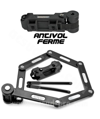 ANTIVOL VELO ARTICULE A CODE WTP GRENAT L 0.8m