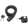 ANTIVOL VELO SPIRAL A CLE PERF Ø10mm L 1.50m  (LIVRE AVEC SUPPORT)
