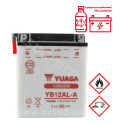BATTERIE YUASA YB12AL-A 12V-12.6 Ah APRILIA ATLANTIC/SCARABEO/PEUGEOT SATELIS 125