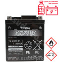 BATTERIE YUASA YTZ8V 12V-7.4Ah ACTIVEE EN USINE PRETE A L'EMPLOI