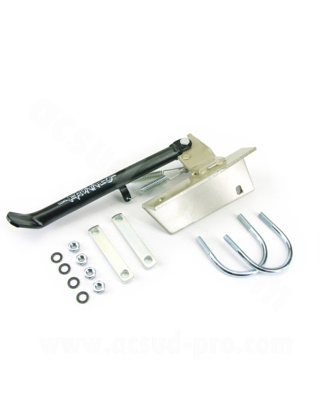 BEQUILLE LATERALE BUZZETTI ADAPT. PEUGEOT 50 LUDIX ONE 10 POUCES NOIR ( 4638 )