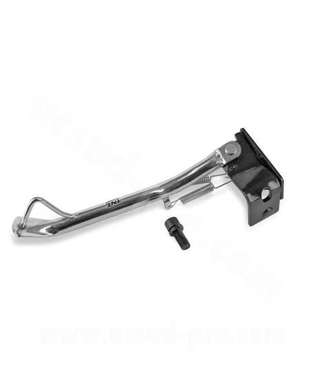 BEQUILLE LATERALE TNT CHROMEE ADAPT. MBK 50 BOOSTER NG. ROCKET / YAMAHA 50 BWS BUMP. SPY CHROME