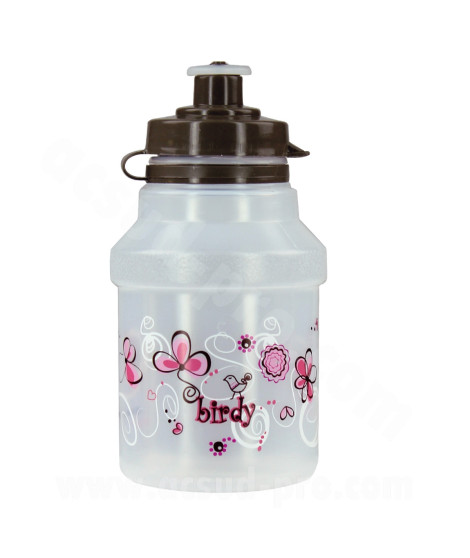 BIDON 300ML ENFANT POLISPORT BIRDY BLANC ET ROSE