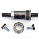 BOITIER DE PEDALIER CUVETTES AXE CARRE ACIER L 124 mm