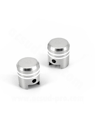 BOUCHON VALVE PISTON CHROME (LA PAIRE)