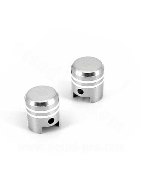 BOUCHON VALVE PISTON CHROME (LA PAIRE)