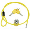 CABLE ANTIVOL MULTIFONCTION AUVRAY Ø4mm 0.90m (LIVRE AVEC 2 CLES)