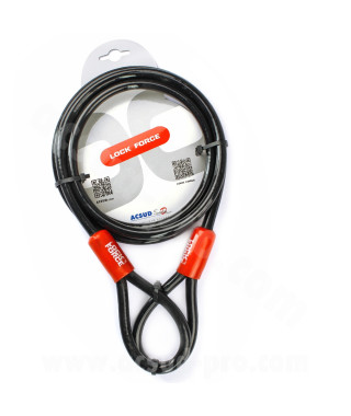 CABLE DE SECURITE LOCKFORCE STEELCABLE Ø10mm - LONGUEUR 2m