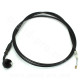 CABLE VEROUILLAGE DE SELLE ADAPT YAMAHA AEROX - MBK NITRO  2001-2012 (CABLE + GAINE) (OEM : 5BR-F478E-01)