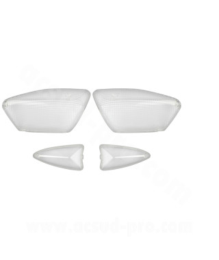 CABOCHON CLIGNOTANT TNT TRANSPARENT ADAPT. MBK NITRO / YAMAHA AEROX 2013-2017 (BLISTER DE 4) *
