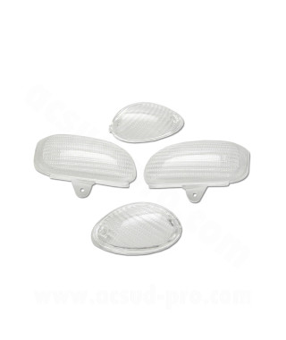 CABOCHON CLIGNOTANT TNT TRANSPARENT ADAPT. MBK OVETTO / YAMAHA NEOS (BLISTER DE 4) *