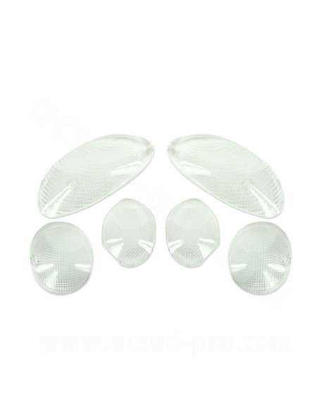 CABOCHON CLIGNOTANT TNT TRANSPARENT ADAPT. YAMAHA SKYLINER 02 à 06 (BLISTER DE 6) *